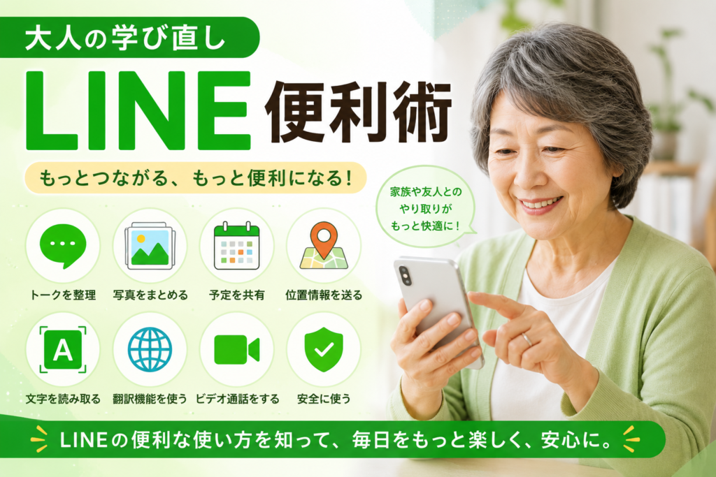大人・シニアの学び直し/LINE便利術