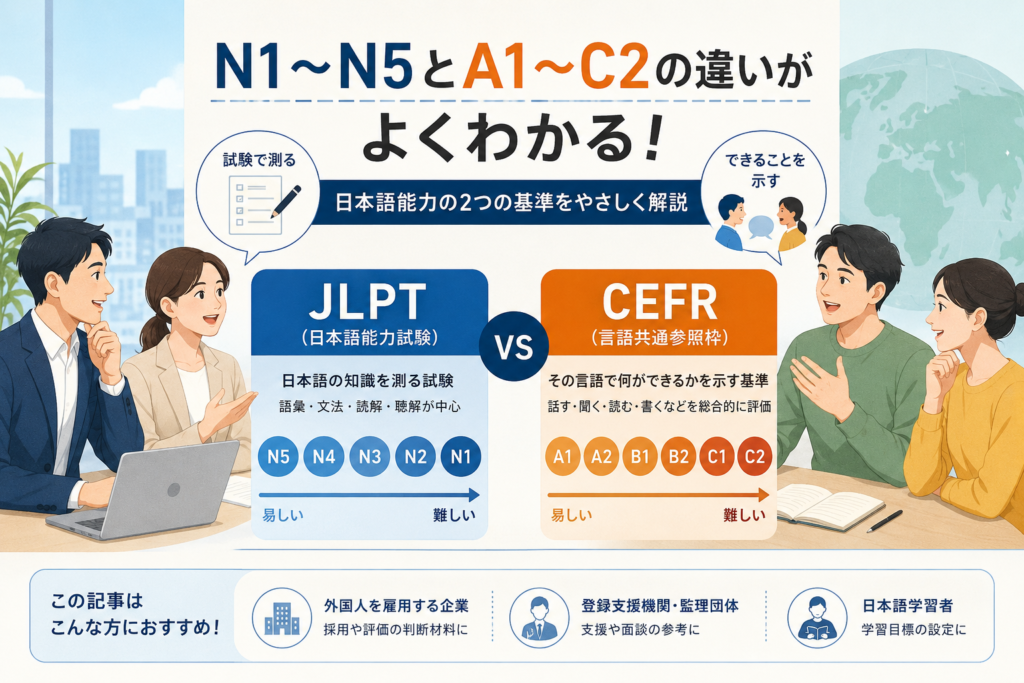 外国人の日本語能力評価の違い